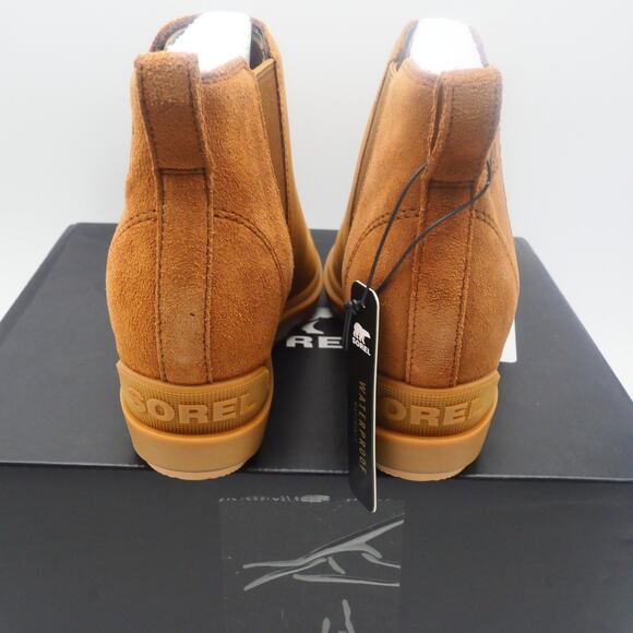 NEW Sorel Women's 7 Evie II Chelsea Boots Brown Tan Taffy/Gum - Picture 3 of 8